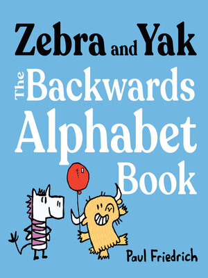cover image of The Backwards Alphabet Book